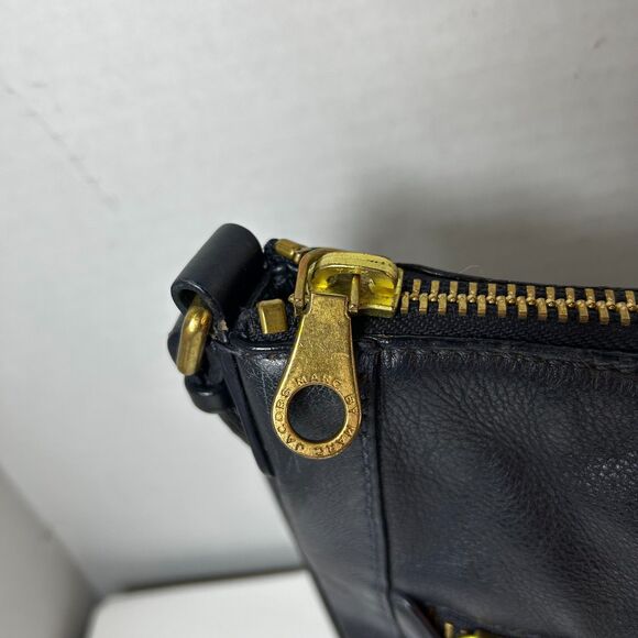 Marc By Marc Jacobs Globetrotter Midnight Navy Leather Shoulder Crossbody Bag - Picture 3 of 15